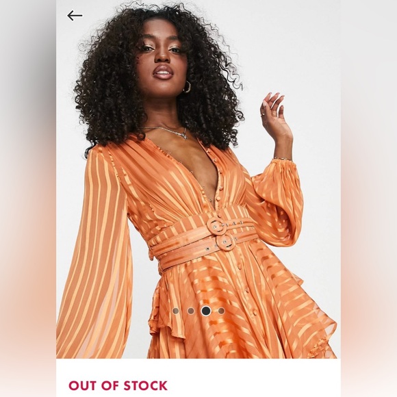 Beautiful Orange Summer Dress - Picture 3 of 8